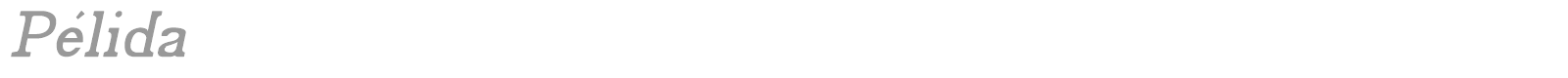 Pelida font preview